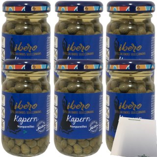 Ibero Kapern Nonpareilles 6er Pack (6x50g Glas) + usy Block
