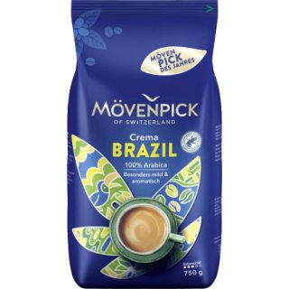 Mövenpick des Jahres Crema Brazil (750g ganze Bohnen Packung)