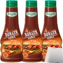 Develey Burger Sauce das Original würzig cremig 3er Pack (3x250ml Flasche) + usy Block