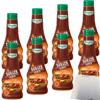 Develey Burger Sauce das Original würzig cremig 8er Pack (8x250ml Flasche) + usy Block