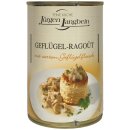 Jürgen Langbein Geflügel-Ragout mit zartem Geflügelfleisch 6er Pack (6x400g Dose) + usy Block