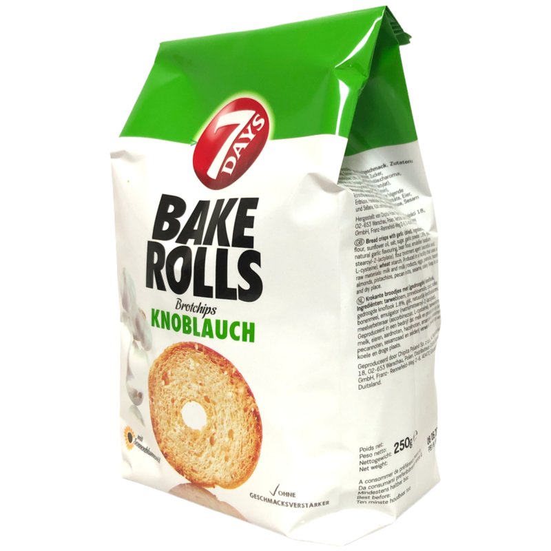 7Days Bake Rolls Knoblauch, 8er Pack (8x 250 g Beutel) Amazon.de Lebensmittel & Getränke
