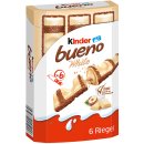 Kinder bueno white 1er Pack (6 Riegel, 117g) + usy Block