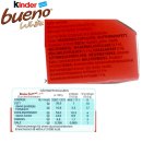 Kinder bueno white 1er Pack (6 Riegel, 117g) + usy Block