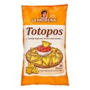 La Morena Totopos Tortilla Chips mit Nacho Käse Geschmack 6er Pack (6x475g Packung) + usy Block