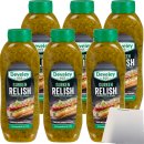 Develey Gurken Relish vegan 6er Pack (6x875ml Flasche) + usy Block