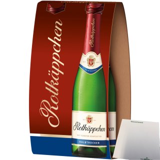 Rotkäppchen Sekt halbtrocken 11% vol. 1er Pack (2x0,2l Flasche) + usy Block