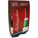 Rotkäppchen Sekt halbtrocken 11% vol. 1er Pack (2x0,2l Flasche) + usy Block