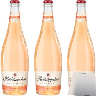 Rotkäppchen Fruchtsecco Pfirsich 8% vol. 3er Pack (3x750ml Flasche) + usy Block