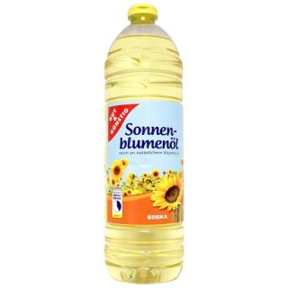 Gut & Günstig Sonnenblumen Öl (1 Liter Flasche) MHD 25.04.2023 Restposten