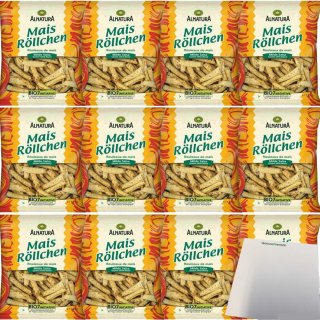Alnatura Mais Röllchen Milde Salsa 12er Pack (12x125g Packung) + usy Block
