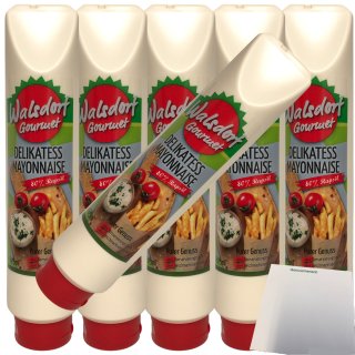 Walsdorf Gourmet Delikatess Mayonnaise 6er Pack (6x875ml Tube) + usy Block