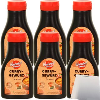 Walsdorf Gourmet Curry Gewürz Sauce 6er Pack (6x250ml Tube) + usy Block