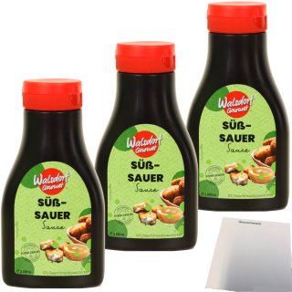 Walsdorf Gourmet Süß-Sauer Sauce 3er Pack (3x250ml Tube) + usy Block