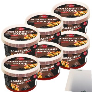 Walsdorf Gourmet Schaschlik Sauce 6er Pack (6x500g Schale) + usy Block