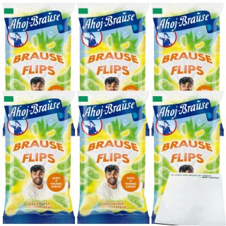 Ahoj-Brause Brause-Flips Younes Zarou Edition 6er Pack (6x65g Tüte) + usy  Block