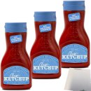Curtice Brothers 100% Natural Original Ketchup Squeeze Flasche 3er Pack (3x420ml) + usy Block
