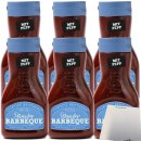 Curtice Brothers 100% Natural Pitmaster Barbeque-Sauce Squeeze Flasche 6er Pack (6x420ml)  + usy Block