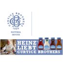 Curtice Brothers 100% Natural Pitmaster Barbeque-Sauce Squeeze Flasche 6er Pack (6x420ml)  + usy Block