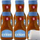 Curtice Brothers 100% Natural Golden Curry Sauce Squeeze Flasche 6er Pack (6x420ml) + usy Block