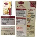 Lukull Hollandaise Sauce mit zart cremiger Konsistenz 6er Pack (6x1 Liter Packung) + usy Block