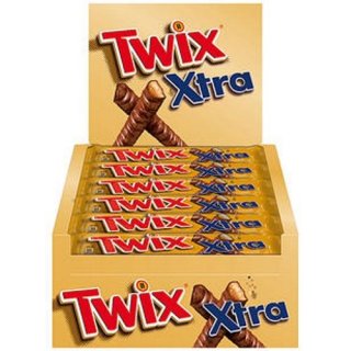 Twix Xtra Schokoladeriegel, 30x75g Riegel