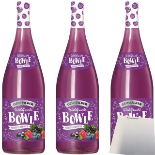 Gerstacker Waldfruchtbowle auf Weinbasis 5% vol. 3er Pack (3x1 Liter Flasche) + usy Block