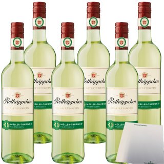 Rotkäppchen Qualitätswein Müller-Thurgau halbtrocken 11% vol. 6er Pack (6 x 0,75 Liter) + usy Block
