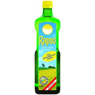 Rapso 100% reines Rapsöl (750ml Flasche) MHD  05.2023 Resposten Sonderpreis