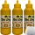 Kühne Senf Hot Dog Mustard cremig milder Senf 3er Pack (3x250ml Squeeze Flasche) + usy Block