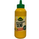 Kühne Senf mittelscharf fein würzig Squeeze 3er Pack (3x250g Flasche) + usy Block