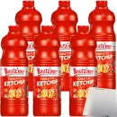 Bautzner Tomaten Ketchup tomatig-fruchtig 6er Pack (6x1000ml Flasche) + usy Block