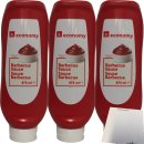 Economy Barbecue-Sauce 3er Pack (3x875ml Flasche) + usy Block