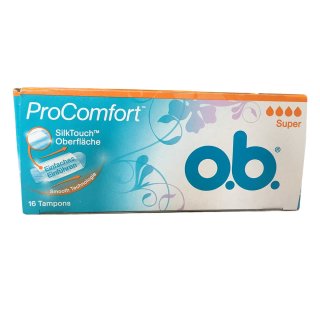 o.b. ProComfort SilkTouch Oberfläche Tampons Super (16Stk)