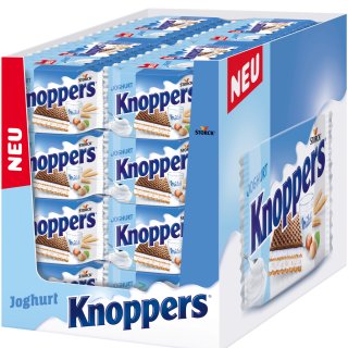 Knoppers Joghurt Waffelschnitte mit Joghurt und gehackten Haselnüssen 16er VPE  (16x 8x25g Packung)