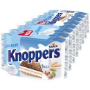 Knoppers Joghurt Waffelschnitte mit Joghurt und gehackten Haselnüssen 6er Pack (6x 8x25g Packung) + usy Block