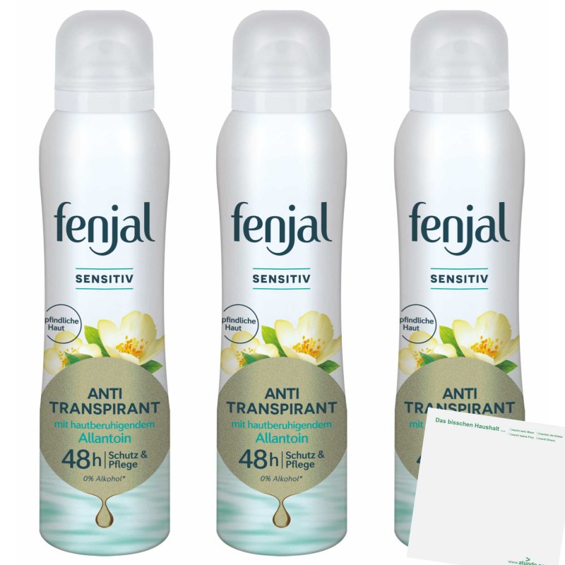 Fenjal Deo Spray Anti Transpirant Sensitive 48h 3er Pack (3x150ml Dos
