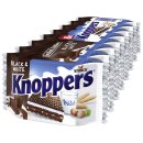 Knoppers Black and White Waffelschnitte 6er Pack (6x 8x25g Packung) + usy Block