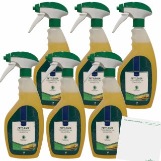 Metro Professional Fettlöser 6er Pack (6x750ml Sprühflasche) + usy Block