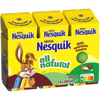 Nesquik Ready to Drink Kakao Trinkpäckchen (3x180ml Päckchen)