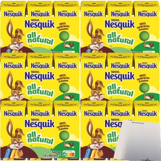 Nesquick Ready to Drink Kakao Trinkpäckchen 6er Pack (18x180ml Päckchen) + usy Block