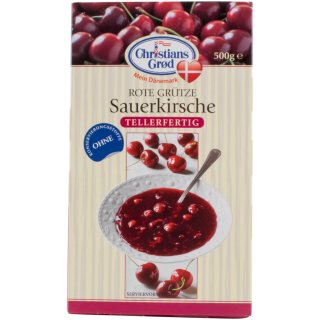 Chr.Grod Grütze Sauerkirsche Tellerfertig (500g Packung)
