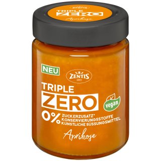 Zentis Triple Zero Aufstrich Aprikose Brotaufstrich (185g Glas)