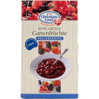 Chr.Grod Grütze Gartenfrüchte Tellerfertig (500g Packung)