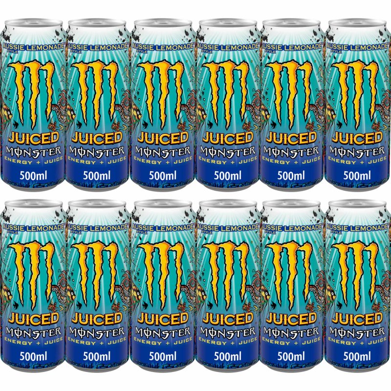 MONSTER Energy Drink Juiced Aussie Style Lemonade 12er Pack (12x0,5l