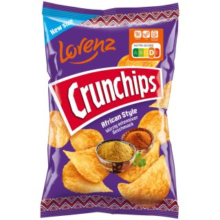 Lorenz Chips Crunchips African Style Kartoffelchips 150g  MHD 30.05.2023 Restposten Sonderpreis