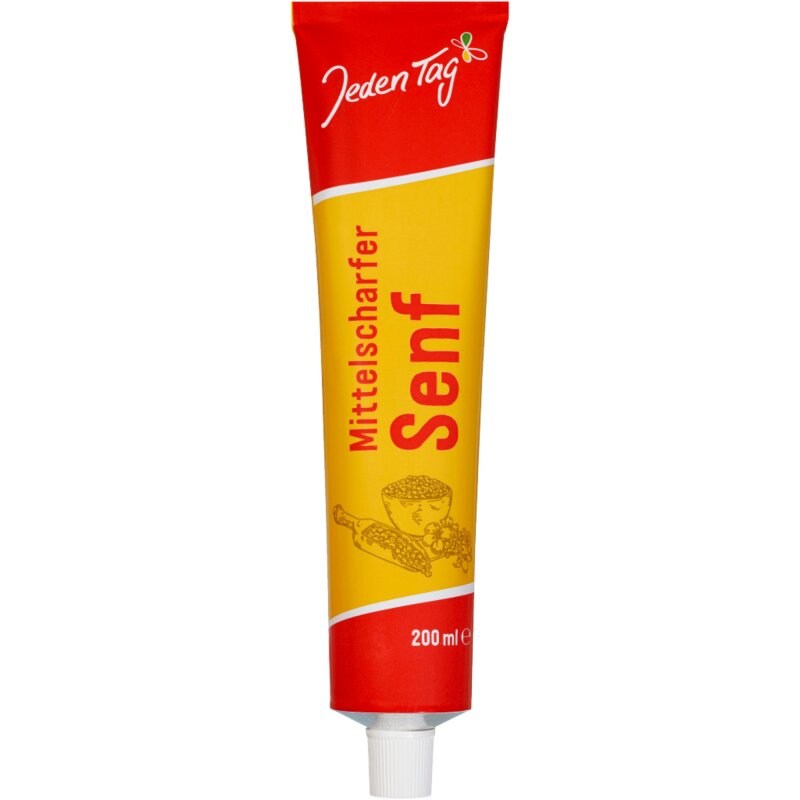 Jeden Tag Senf mittelscharf (200ml)