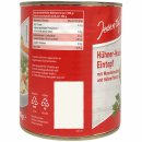 Jeden Tag Hühnernudeltopf mit Muschelnudeln und Hühnerfleisch (800g Dose)