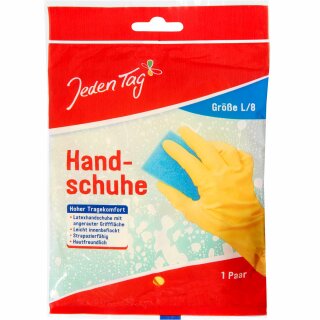 Jeden Tag Haushalts-Handschuhe Gr. L (1Paar Packung)