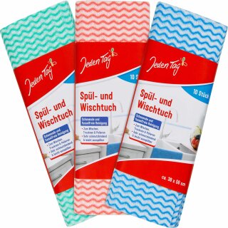 Jeden Tag Spül- und Wischtuch 38x50cm (10Stk)